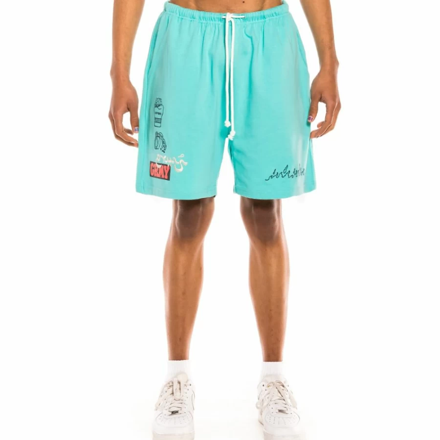 Grimey Blue "Day Dreamer" Sweatshorts - Casual Comfort Shorts for Men & Women - Spring 2022 Collection
