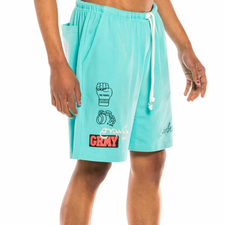 Grimey Blue "Day Dreamer" Sweatshorts - Casual Comfort Shorts for Men & Women - Spring 2022 Collection