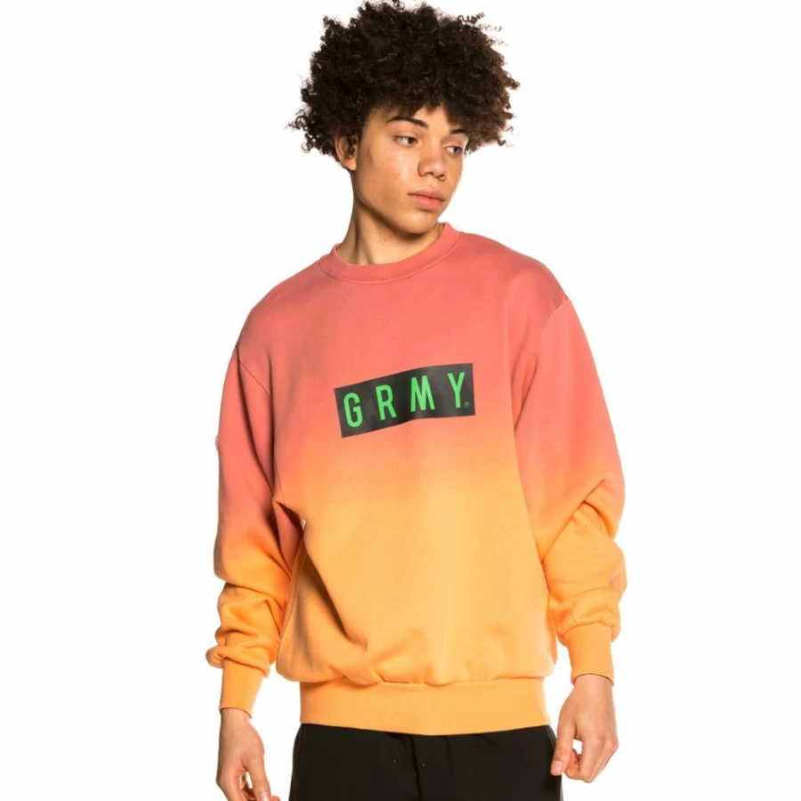 Grimey Frenzy Gradient Pink Crewneck Sweatshirt - Summer 2021 Collection