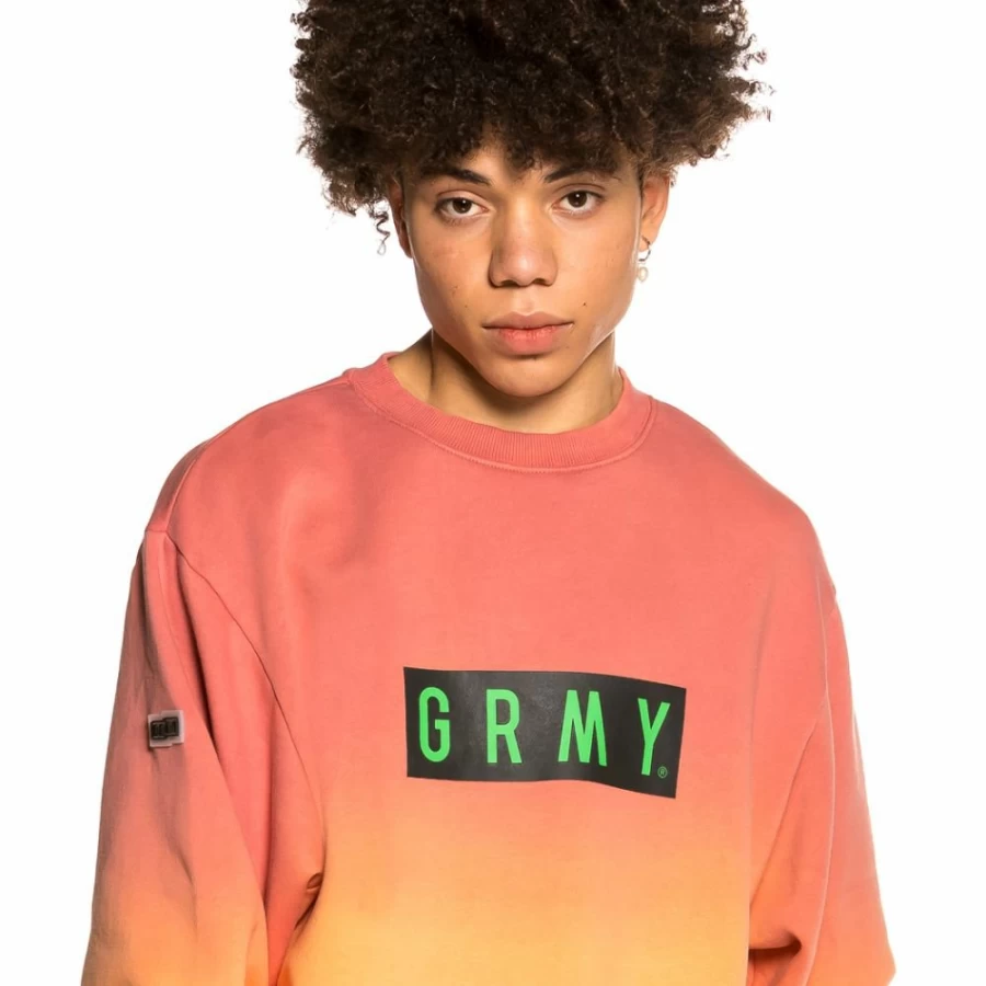 Grimey Frenzy Gradient Pink Crewneck Sweatshirt - Summer 2021 Collection