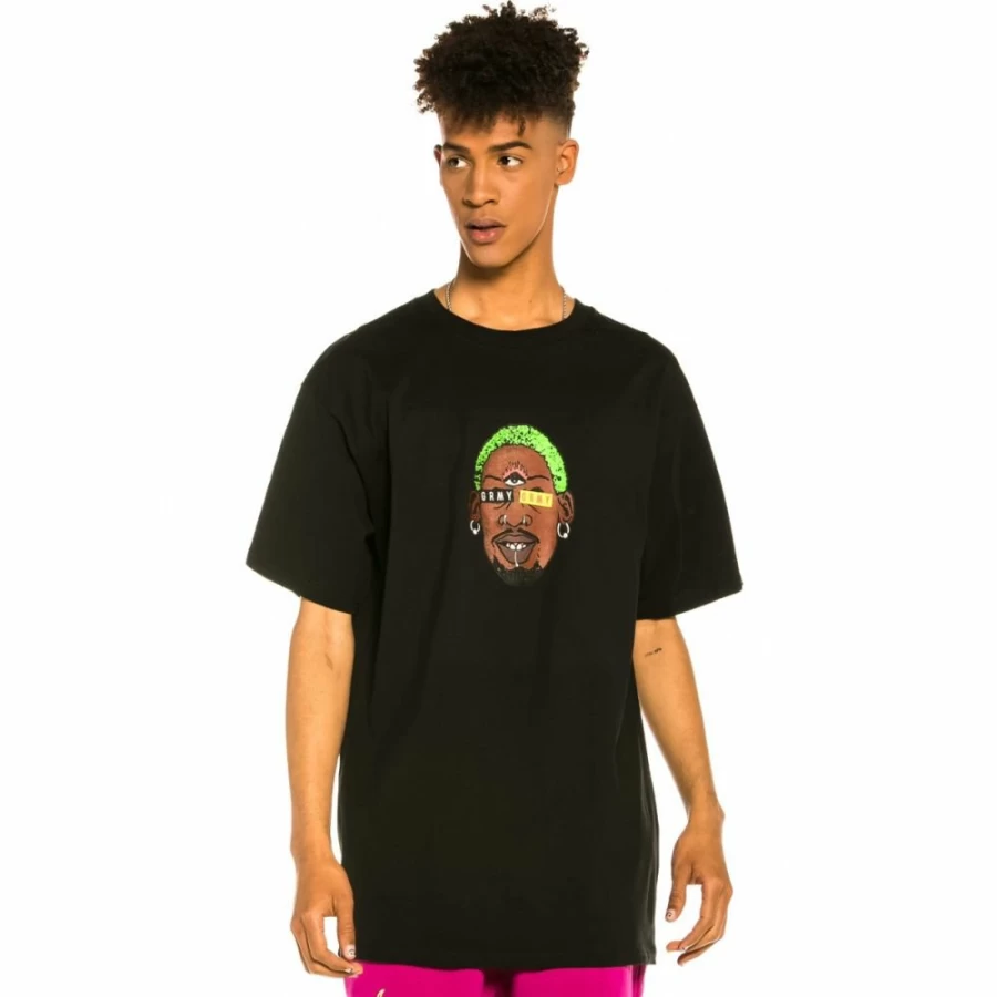 Grimey "The Worm" Black T-Shirt - Summer 2022 Collection - Men's Graphic Tee