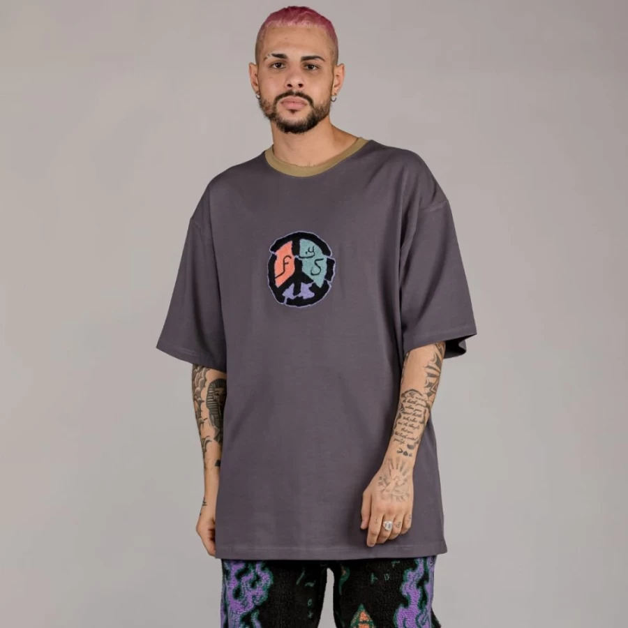 Grimey Sherpa Pants and T-Shirt Set - Lost Boys Black Anthracite Winter 2022 Collection