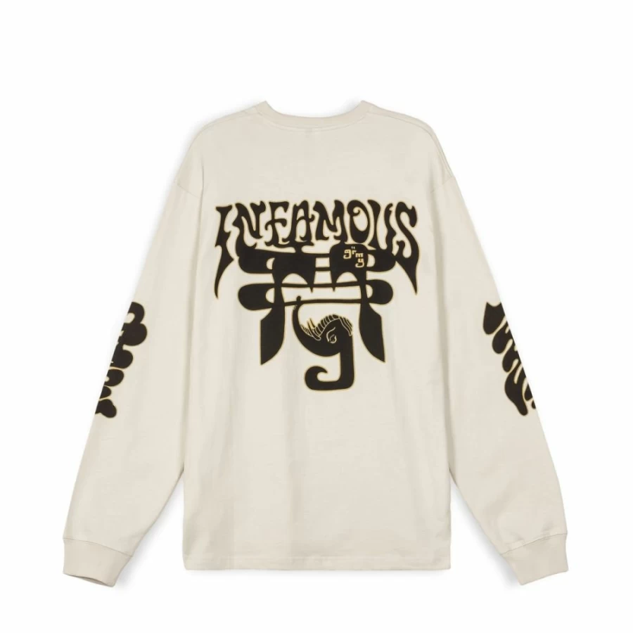 Grimey Tusker Temple Long Sleeve T-Shirt - White - FW23 Collection