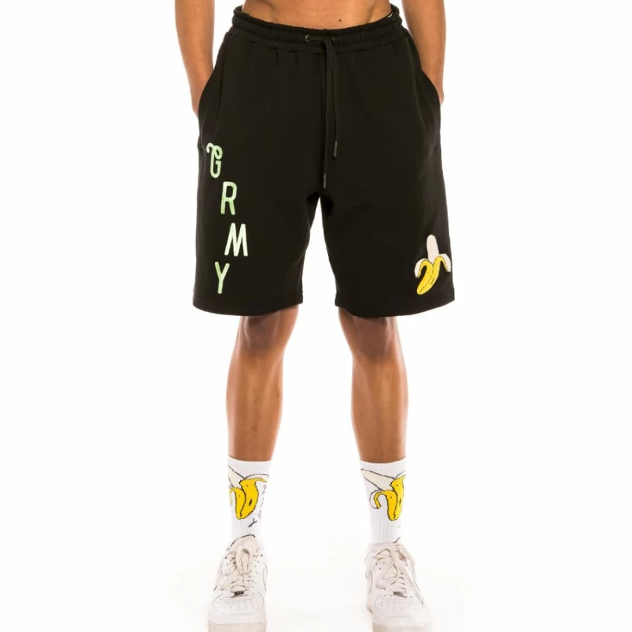 Grimey Black Jungle Punch Sweatshorts - Men's Casual Shorts for Spring 2022