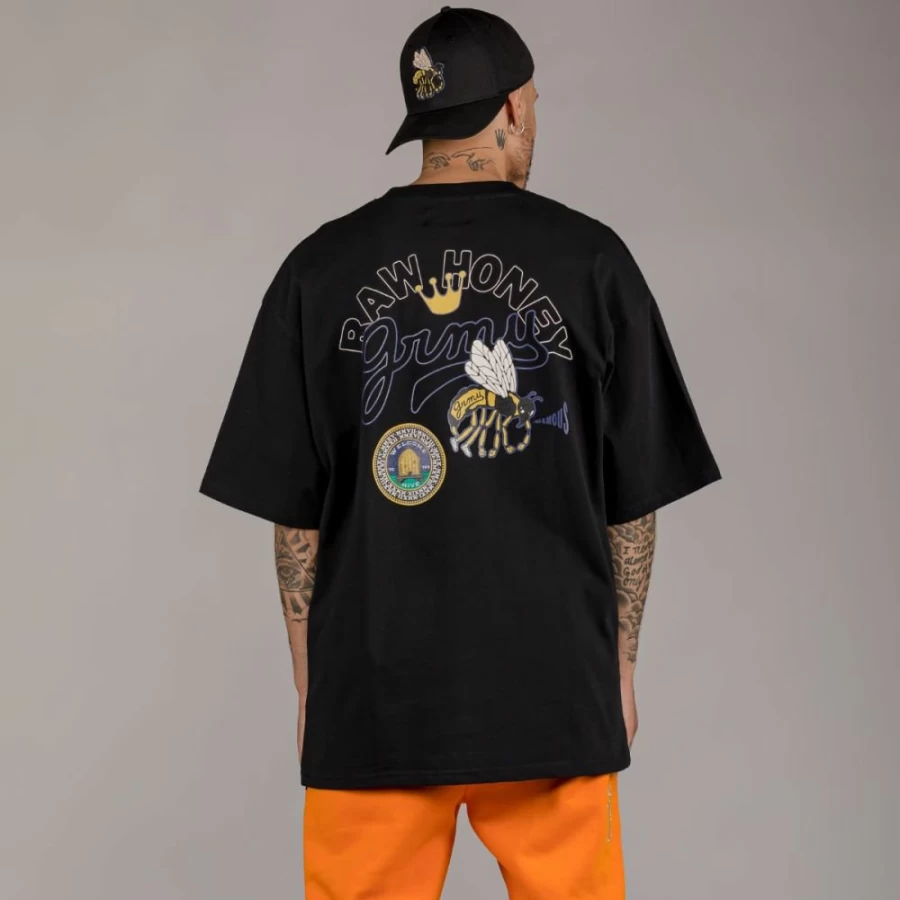Grimey Hive Heavyweight Pack Grimey Pants and T-Shirt Set - Black/Orange - Fall 2022 Collection
