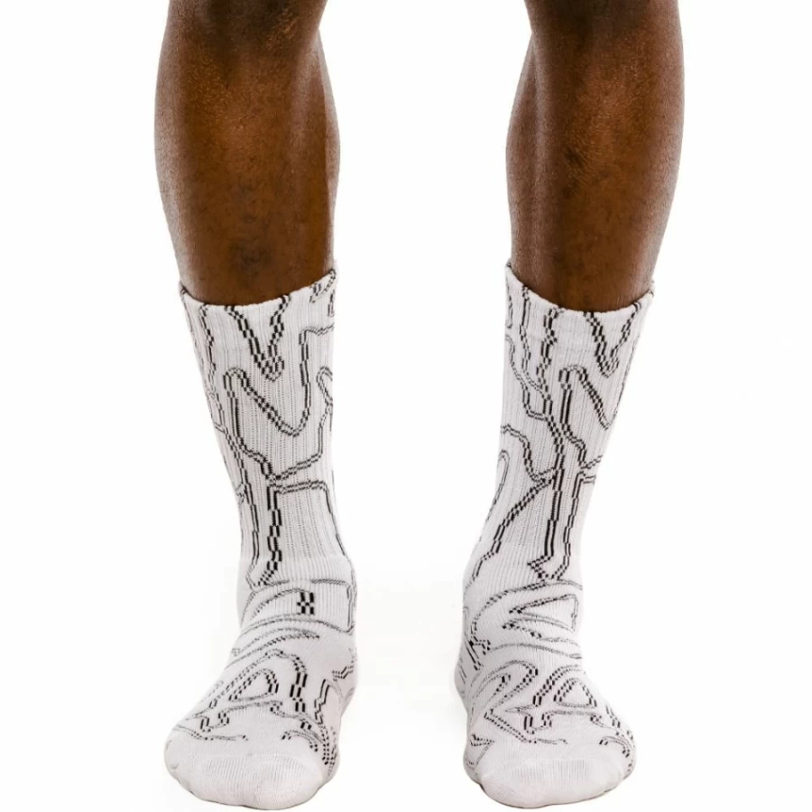 Grimey "Strange Fruit" White Socks - Spring 2021 Collection - Unisex Fashion Footwear
