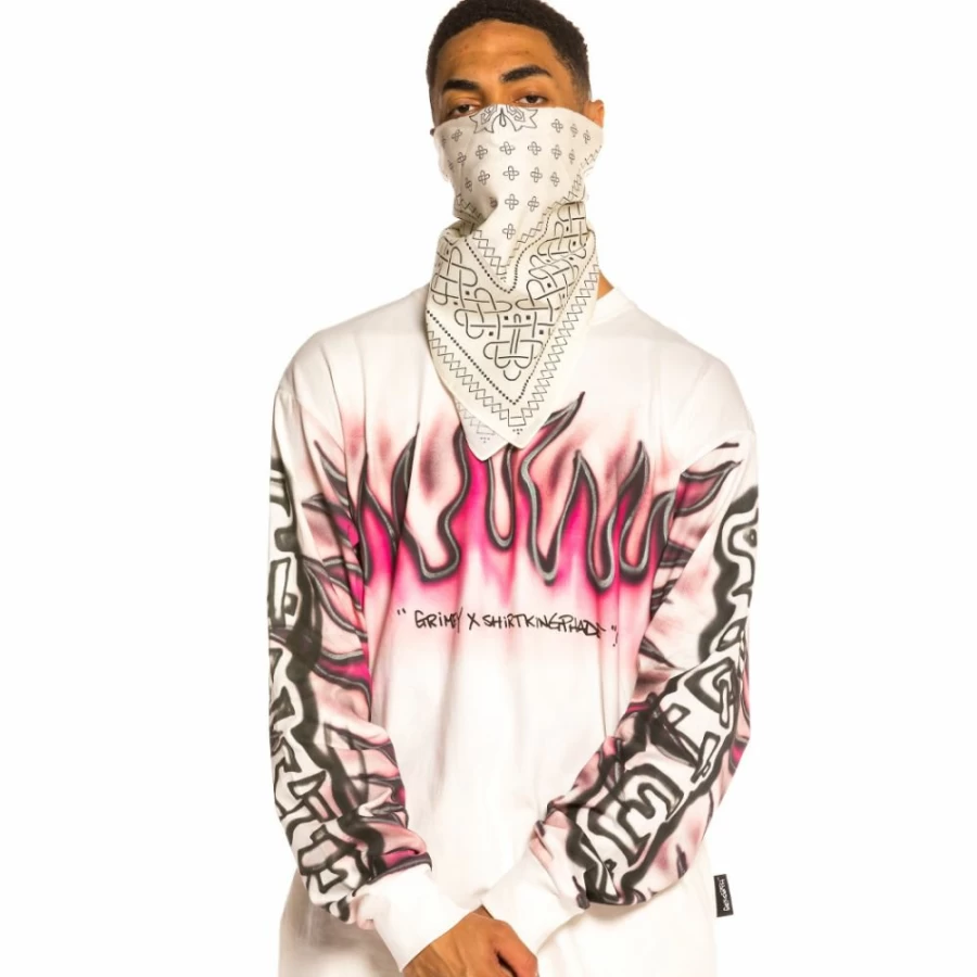 Grimey Carnitas Bandana - White SS20 Fashion Accessory