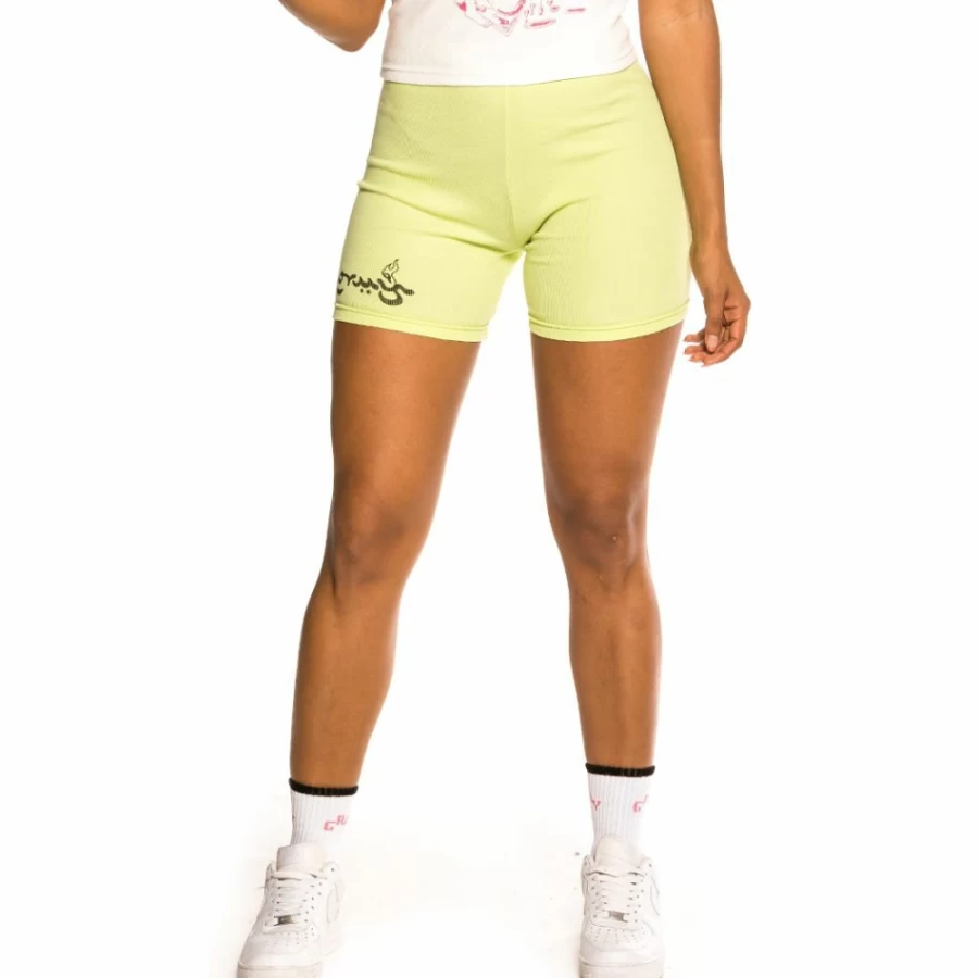 Grimey "Hope Unseen" Green Girl's Short Leggings for Summer 2021 Collection