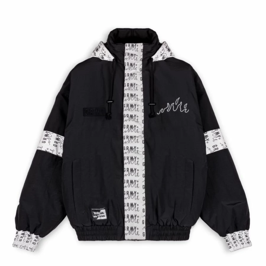 Grimey Black Snow Fox Pullover Hoodie - Winter 2022 Cozy Men's Sweatshirt