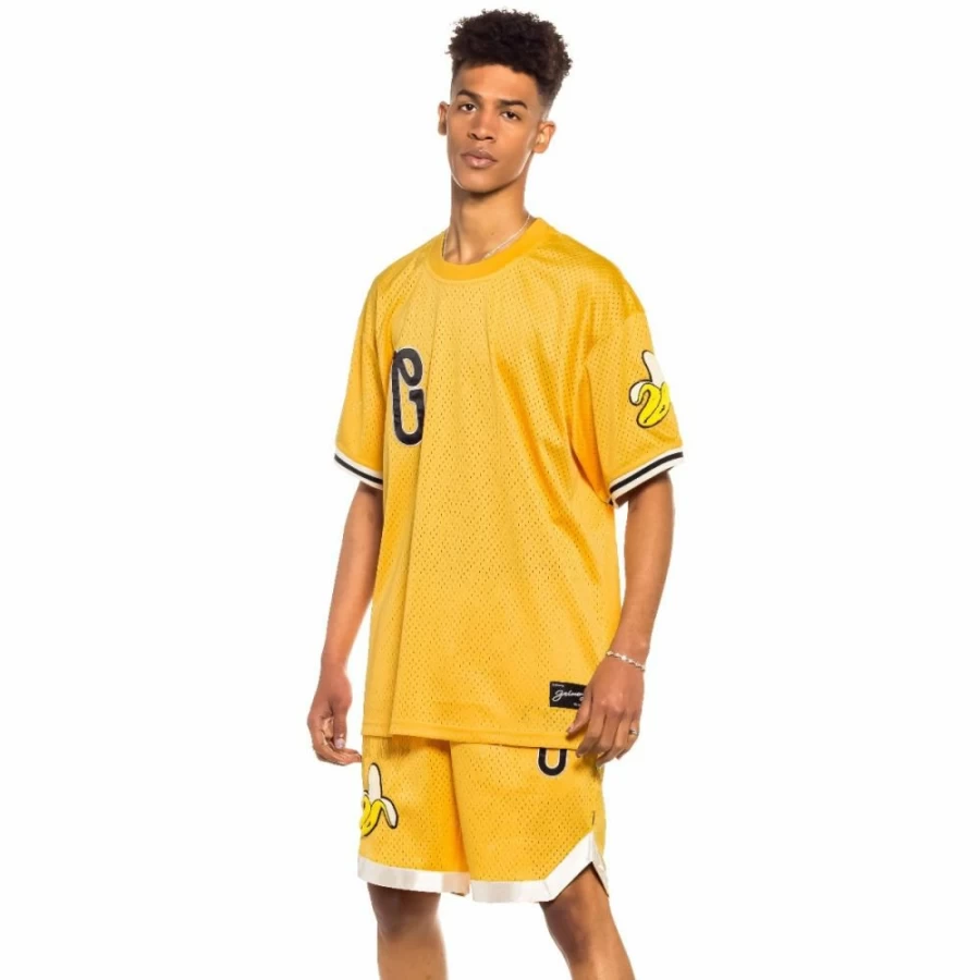 Grimey "Jungle Punch" Mesh Camiseta - Yellow T-Shirt for Men, Streetwear Fashion, Spring 2022 Collection