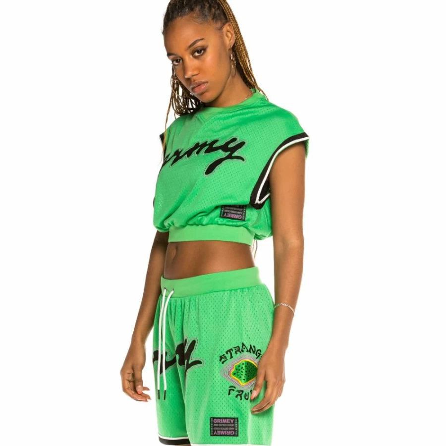 Grimey Green Mesh Top - Strange Fruit Design - Spring 2021 Fashion Trend