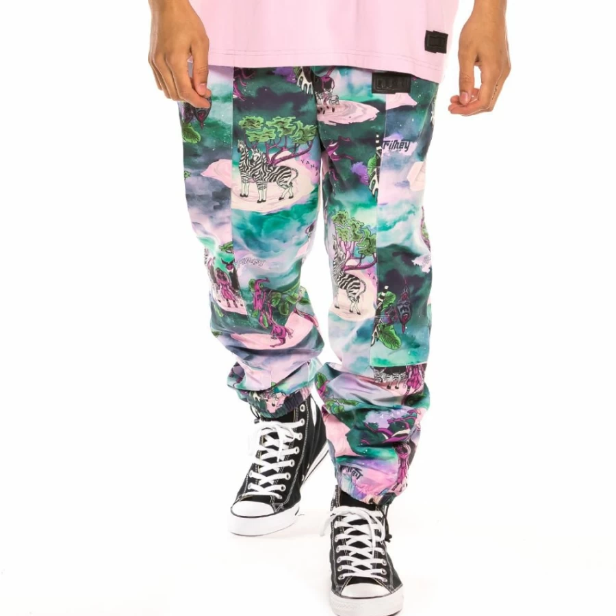Grimey Yanga Track Pants SS20 - Multicolor Casual Streetwear Joggers for Men & Women