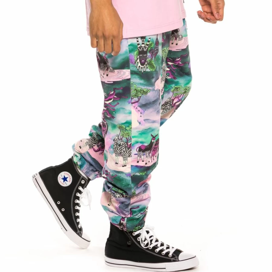 Grimey Yanga Track Pants SS20 - Multicolor Casual Streetwear Joggers for Men & Women