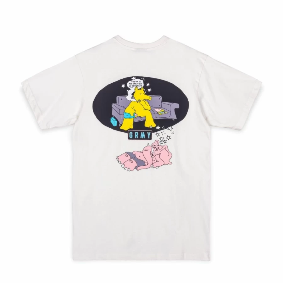Grimey Basic Instinct Regular Fit White T-Shirt - Summer 2023 Collection