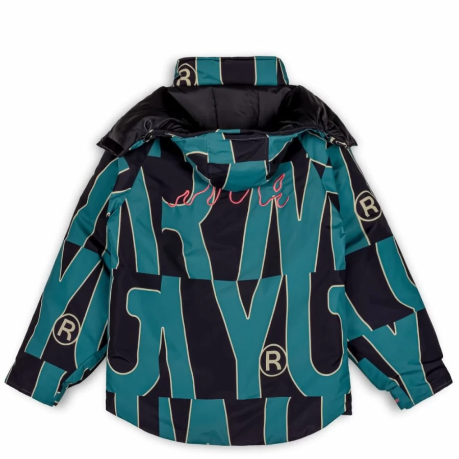 Grimey Blue Snow Fox All Over Print Parka Jacket - Winter 2022 Coats