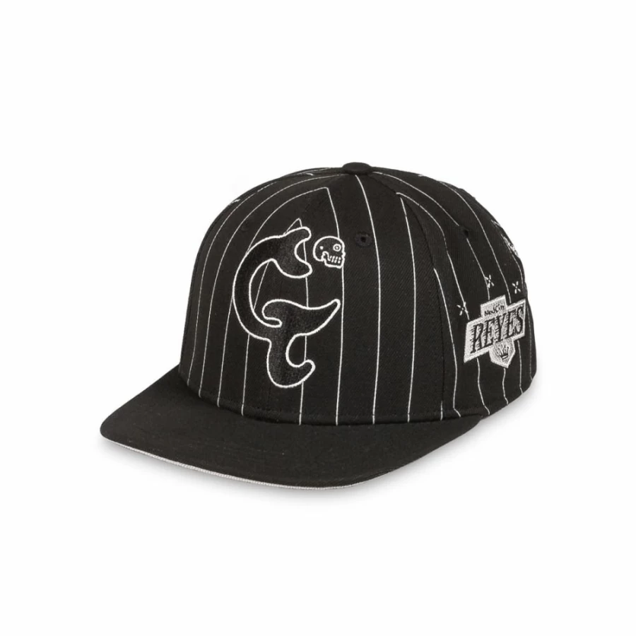 Grimey Panic Snapback Hat - Black Adjustable Baseball Cap for Men & Women - SS24 Streetwear Fashion