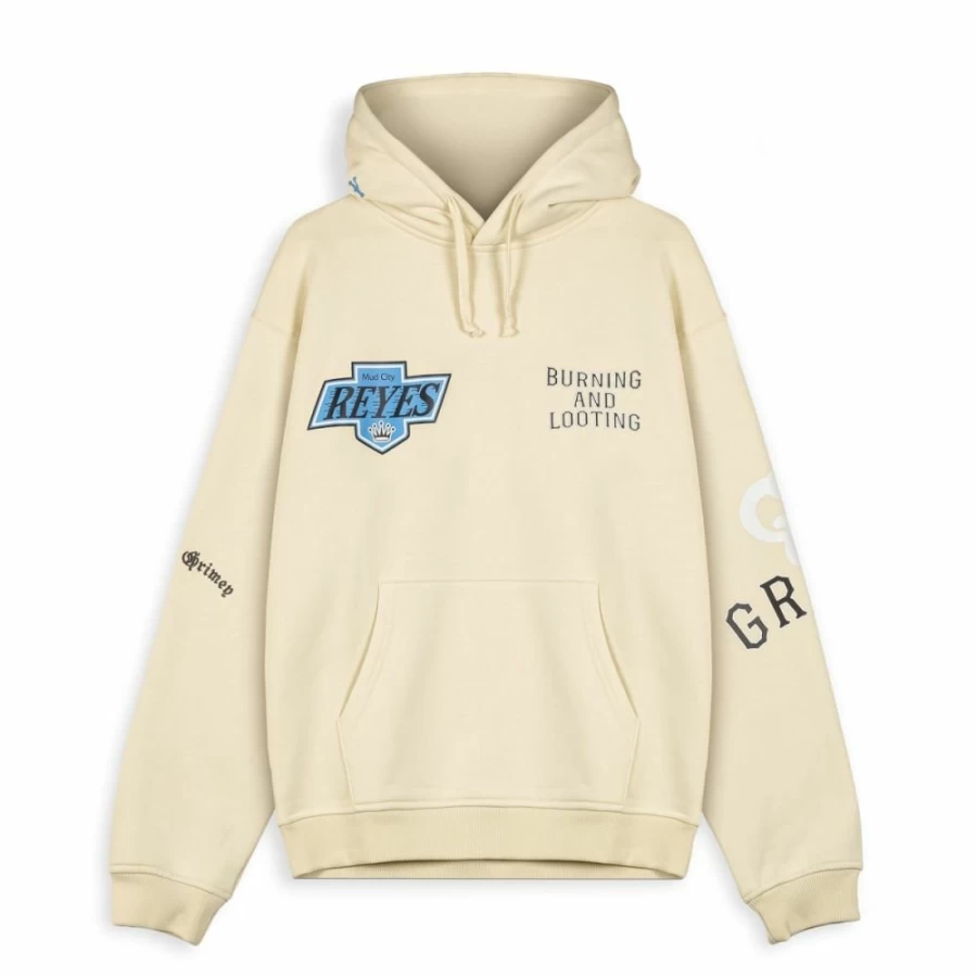 Grimey Vintage Panic Crewneck Sweatshirt - Cream - SS24 Collection