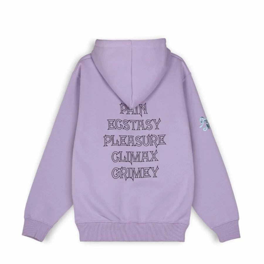 Grimey Westbound Lavender Hoodie for Men & Women | Cozy Fall 2022 Streetwear Pullover