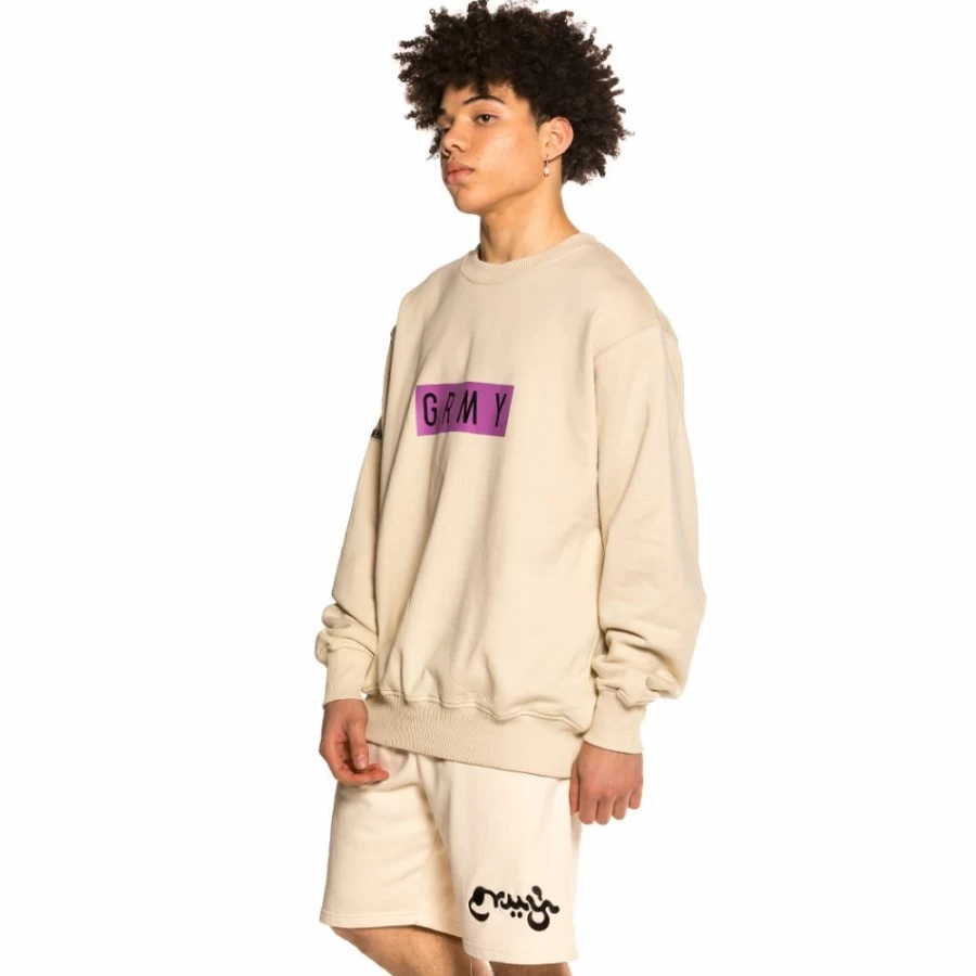 Grimey "Hope Unseen" Shorts & "Frenzy" Crewneck Set - Sand Color - Spring 2021 Collection
