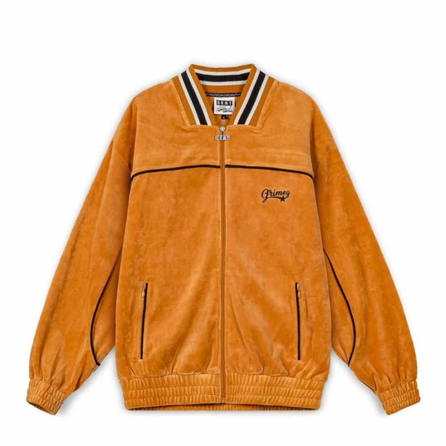 Grimey Madrid Velvet Orange Jacket - Coats & Outerwear for Men FW23 Collection