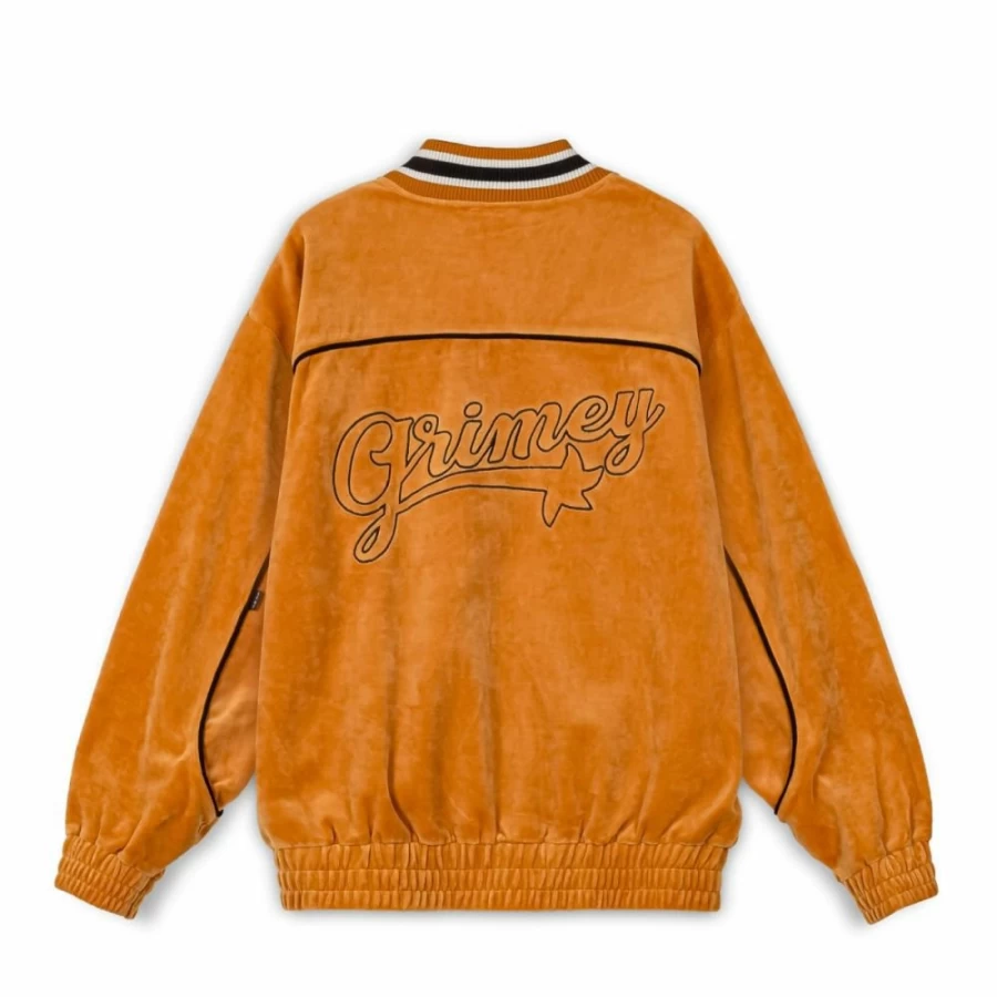 Grimey Madrid Velvet Orange Jacket - Coats & Outerwear for Men FW23 Collection
