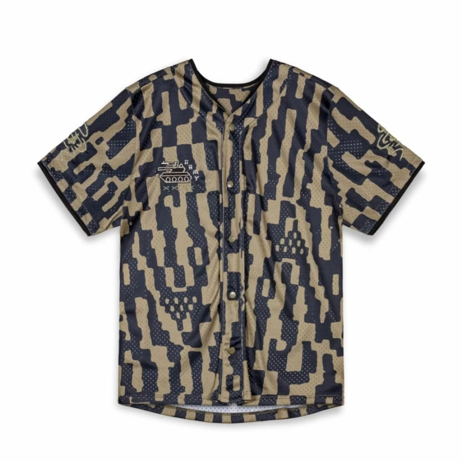 Grimey Lucky Dragon Baseball Mesh T-Shirt - Black - Spring Summer 2024 Collection