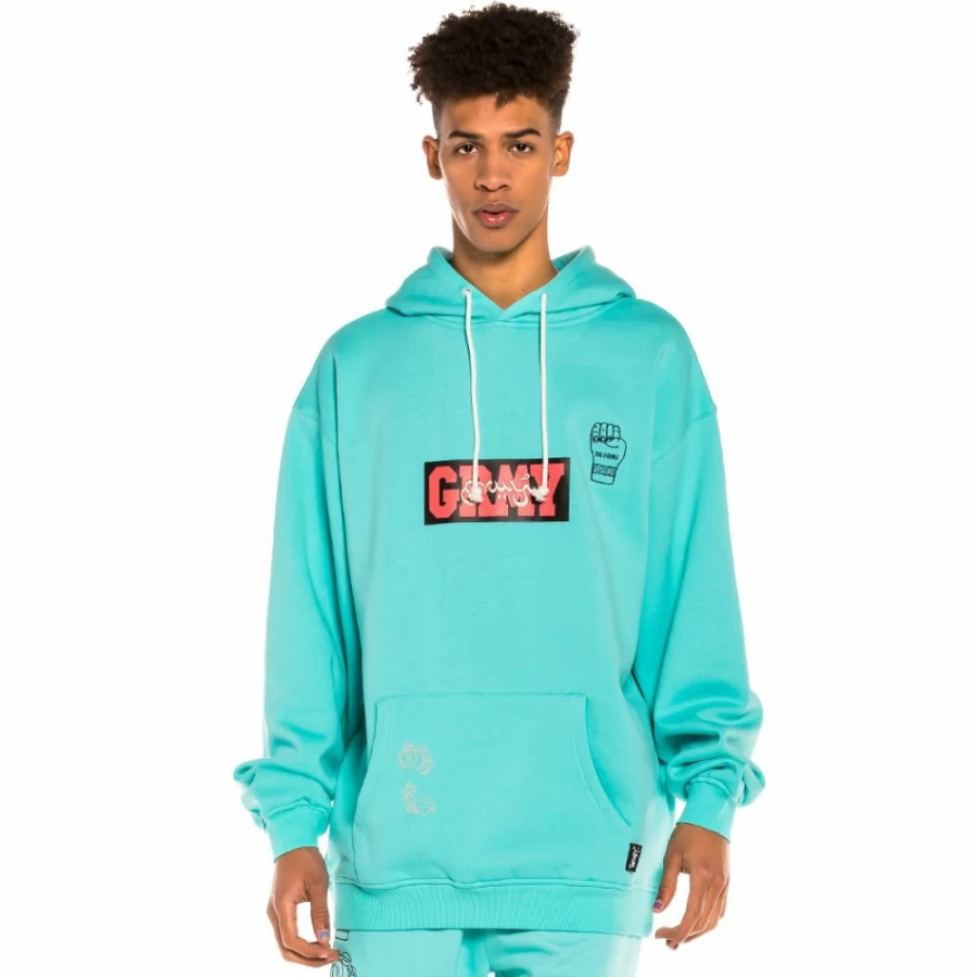 Grimey "Day Dreamer" Blue Hoodie - Casual Streetwear Sweatshirt for Men & Women - Spring 2022 Collection