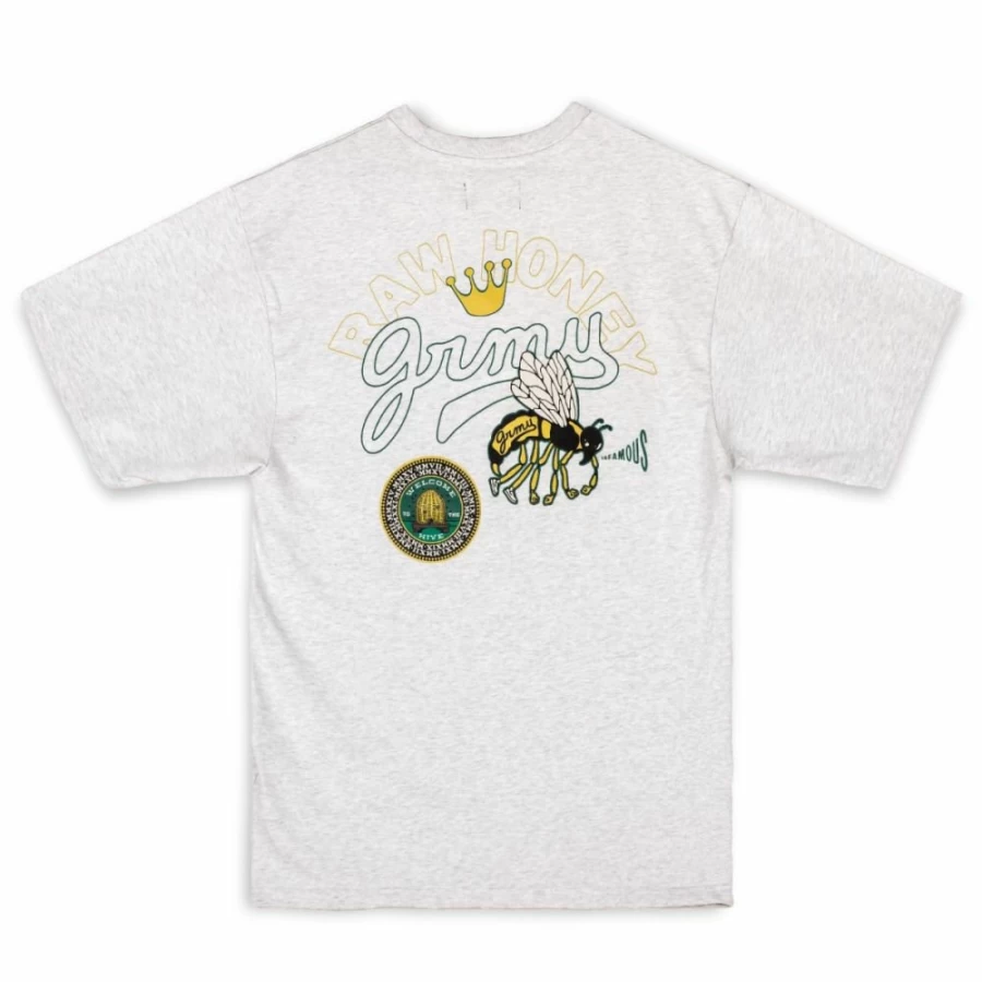 Grimey "Hive" Heavyweight T-Shirt - Sport Grey - Men's Streetwear Tee - Fall 2022 Collection