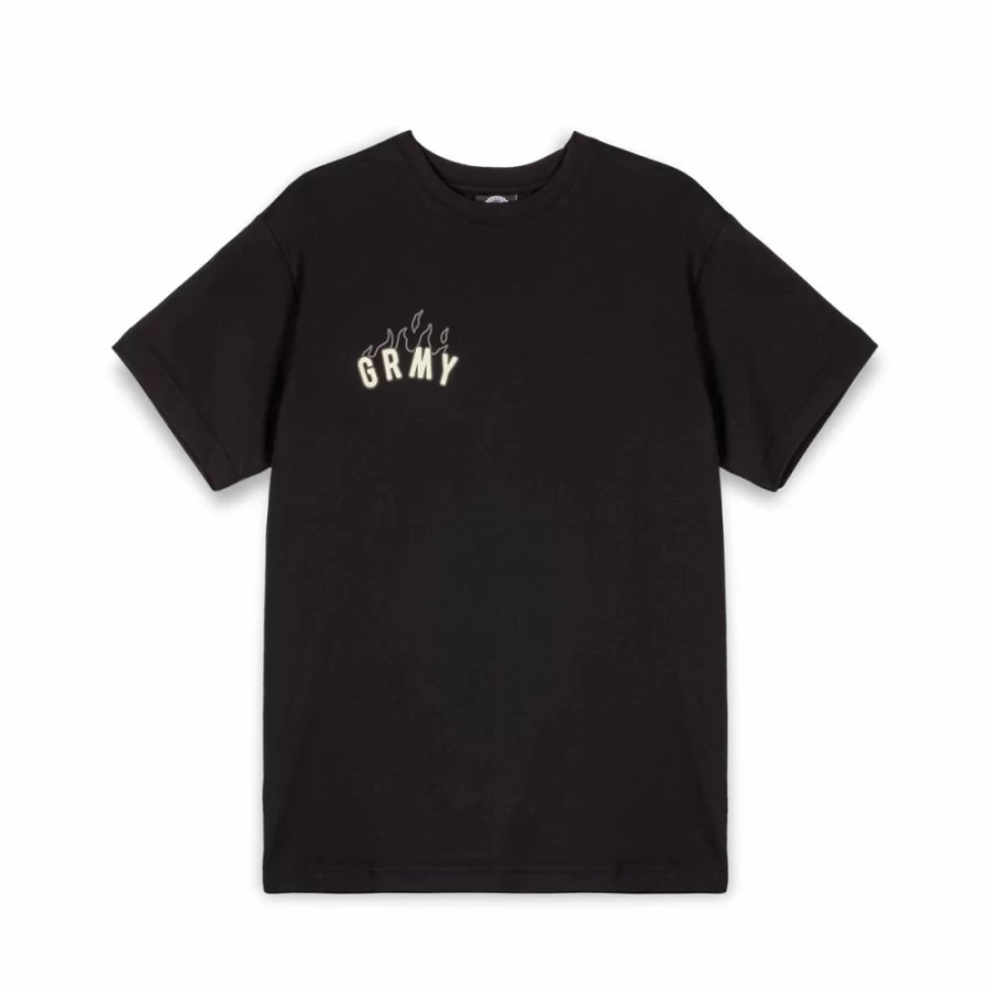 Grimey Les Colonies Black Regular Fit T-Shirt for Men FW23 Collection