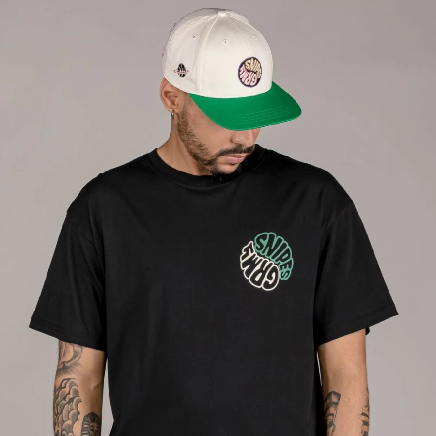 Grimey Snapback Hat "Snipes X Grimey True Roots" - White Adjustable Baseball Cap - Fall 2021 Collection