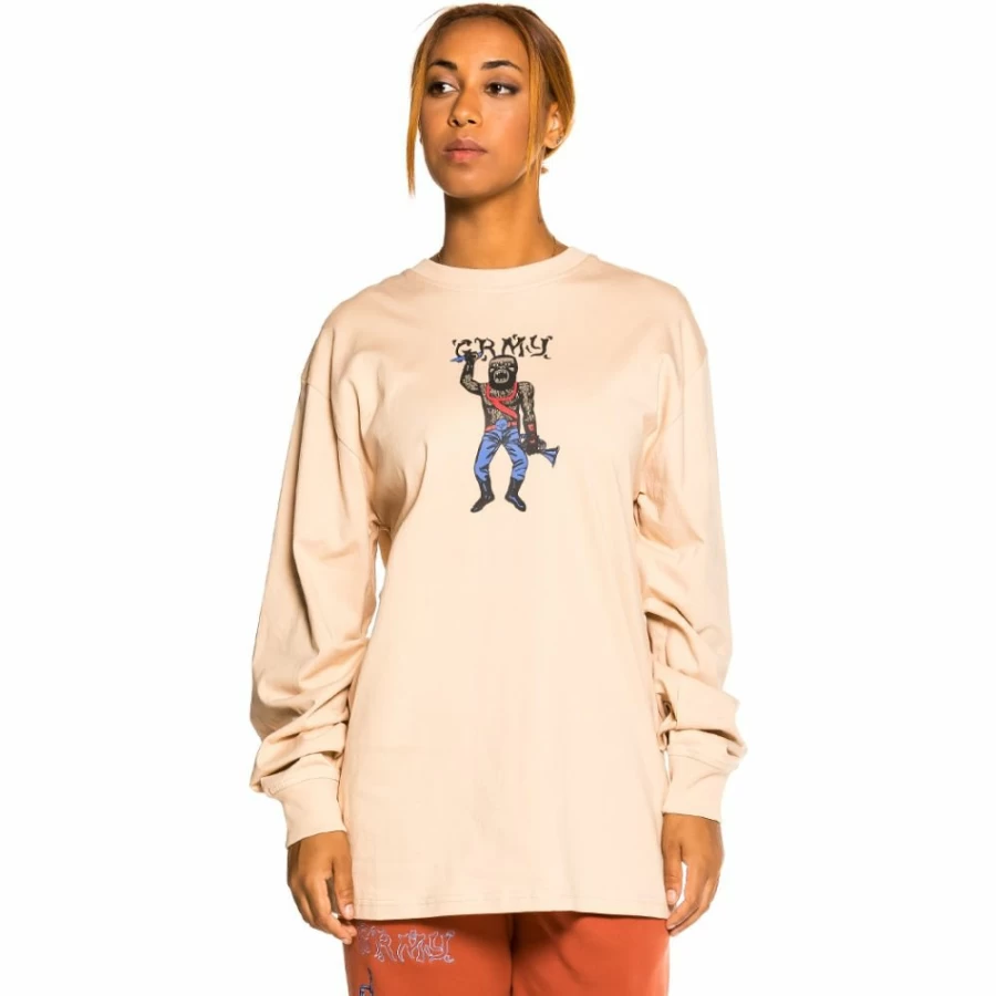 Grimey Jazz Thing Pack Grimey Pants and Long Sleeve Tee Set in Ochre Cream Fall 2021 Collection