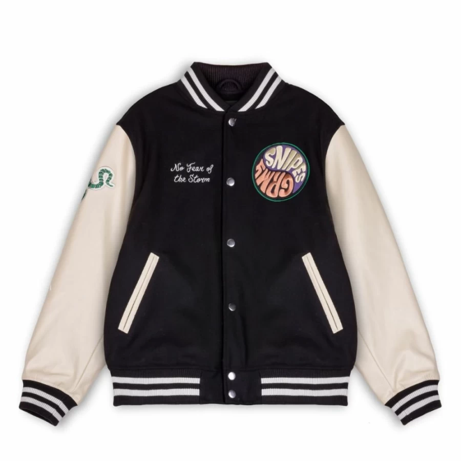Grimey True Roots Snipes X Grimey Baseball Jacket - Black - Fall 2022