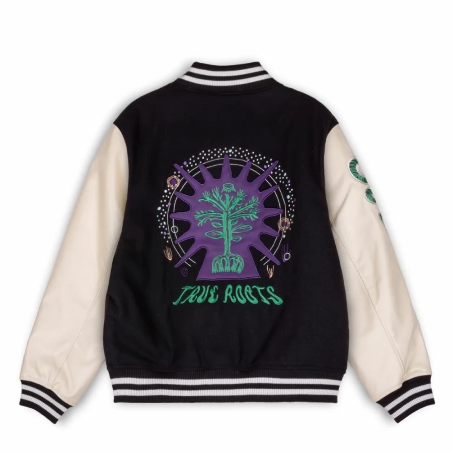 Grimey True Roots Snipes X Grimey Baseball Jacket - Black - Fall 2022