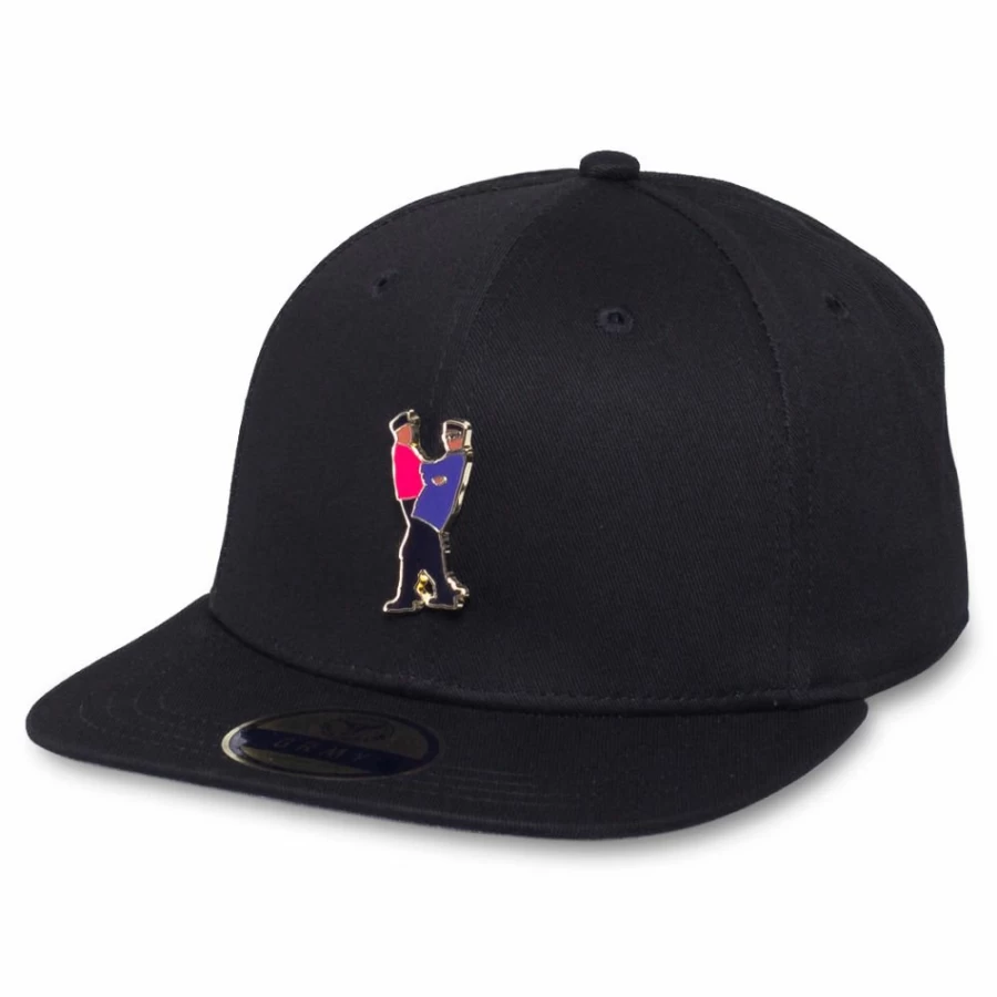 Grimey Ubiquity Metal Badge Snapback Cap - Black Fw20 Adjustable Hip-Hop Hat
