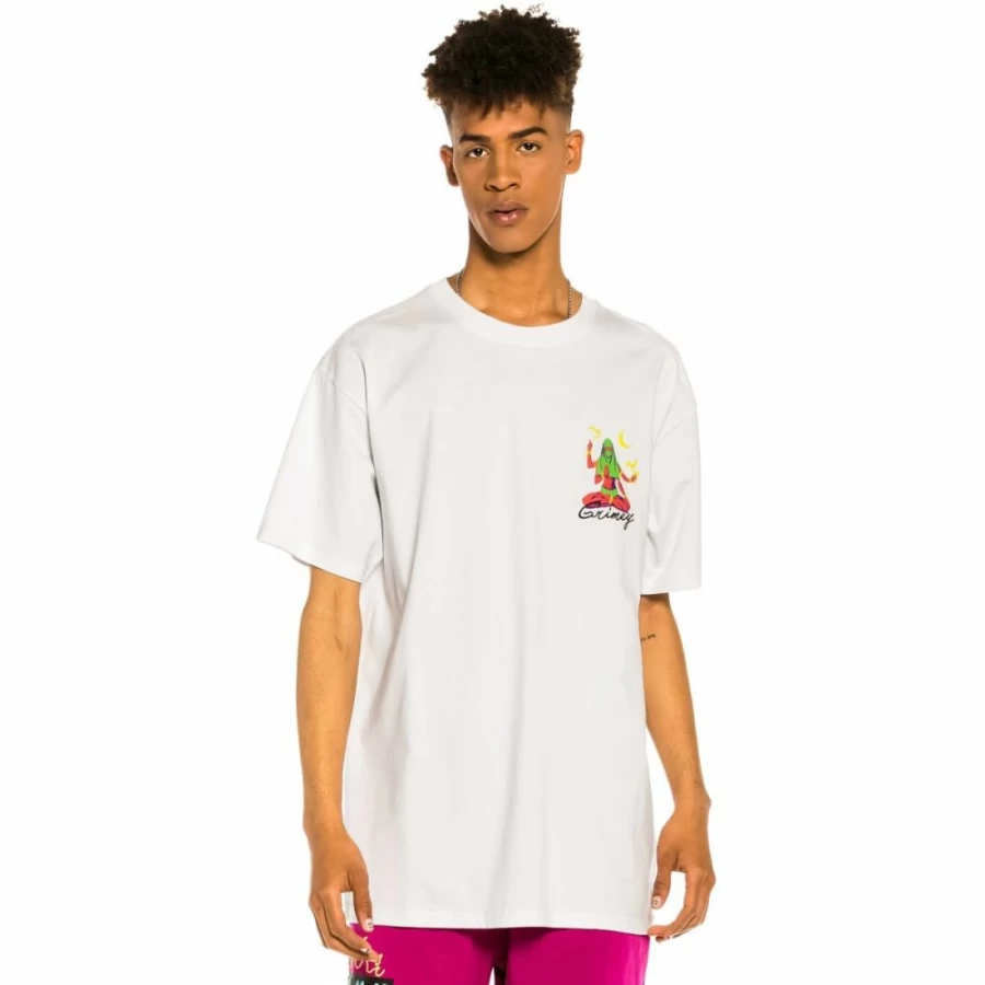 Grimey "The Dawn" White T-Shirt - Summer 2022 Collection - Casual Streetwear Tee