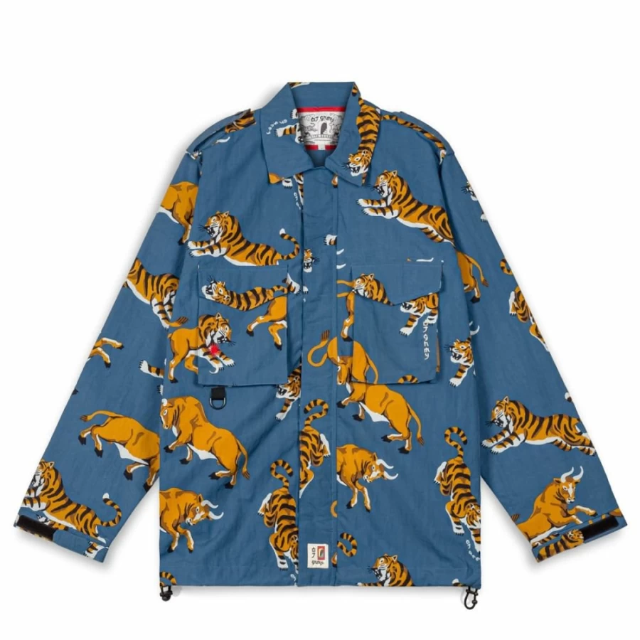 Grimey Vita Deorum Blue Jacket | Grmy X Oj Collaboration | FW23 Collection
