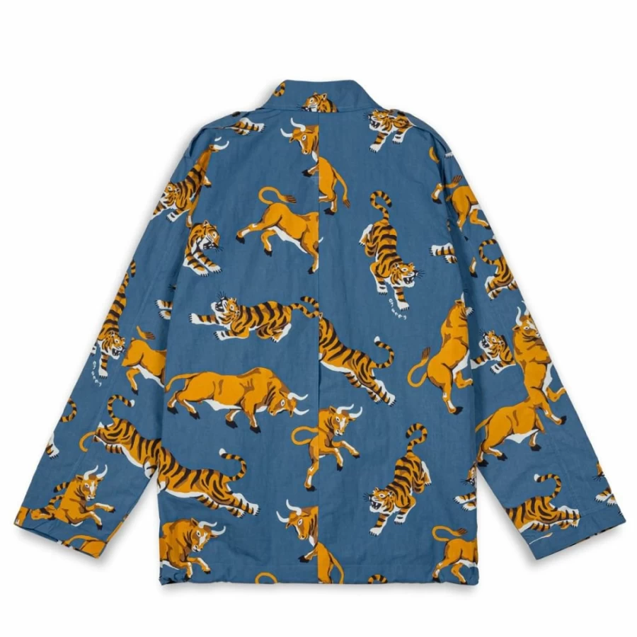 Grimey Vita Deorum Blue Jacket | Grmy X Oj Collaboration | FW23 Collection