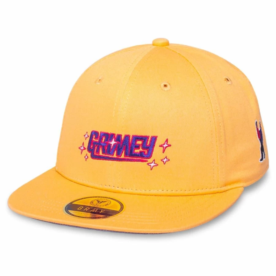 Grimey Ubiquity Yellow Snapback Cap FW20 Streetwear Hip-Hop Style Adjustable Hat