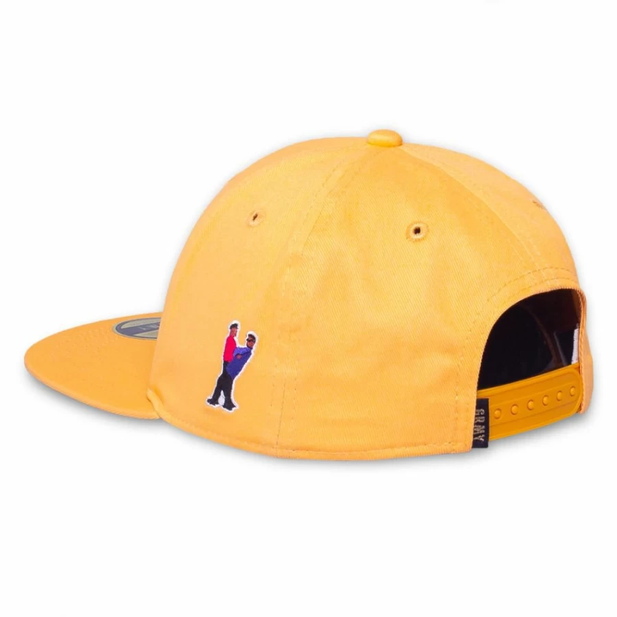 Grimey Ubiquity Yellow Snapback Cap FW20 Streetwear Hip-Hop Style Adjustable Hat