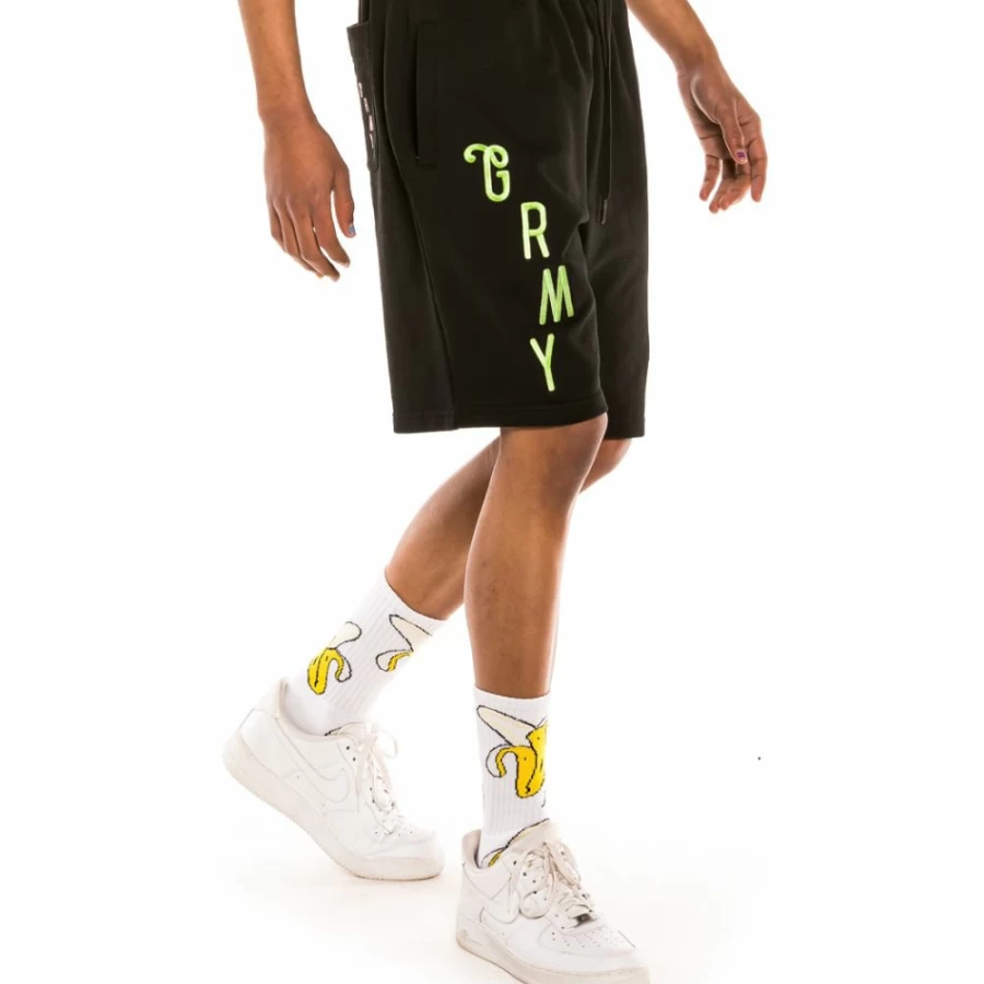 Grimey Jungle Punch Short and Tee Set - Black and Yellow Outfit - Spring 2022 Collection