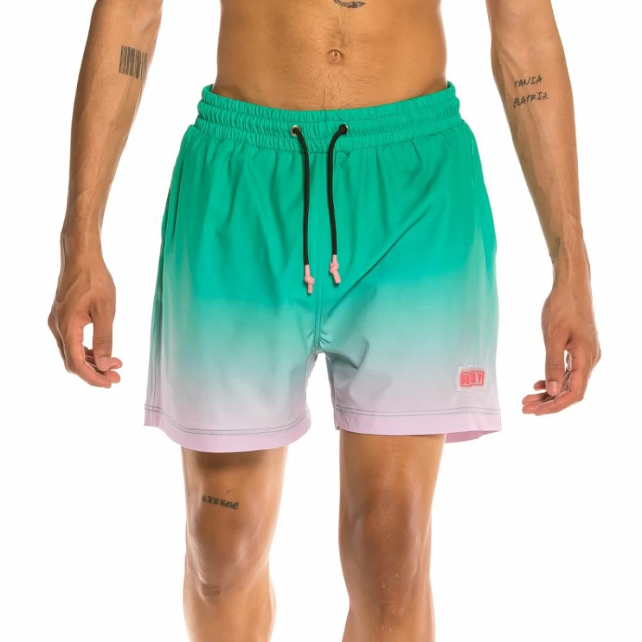 Grimey Yanga Gradient Green Swimming Shorts for Men - SS20 Collection