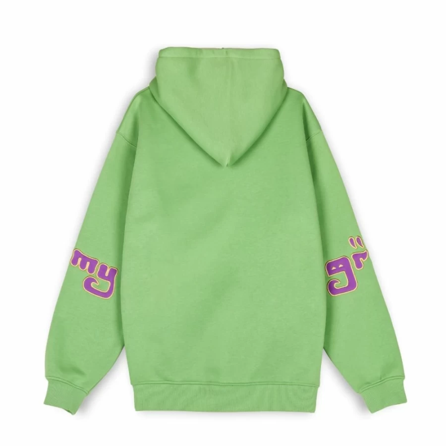 Grimey Lust Mantra Hoodie - Green Pullover Sweatshirt for Men & Women | Fall 2022 Collection