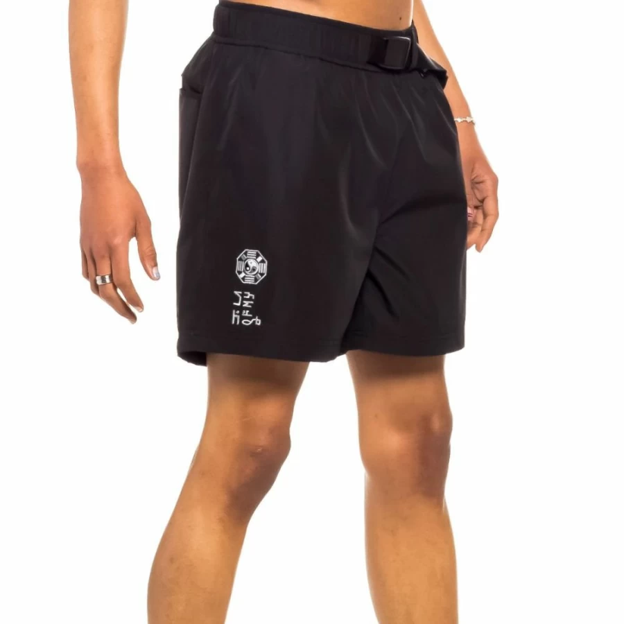 Grimey X Space Hammu Black Shorts - Men's Streetwear Shorts for Spring 2022 Collection