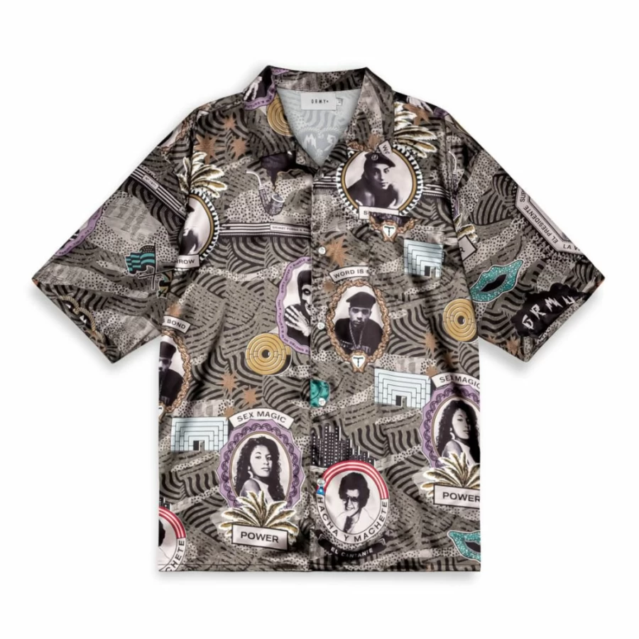 Grimey Supastar Green Satin Shirt - SS24 Limited Edition Fashion Men's Top