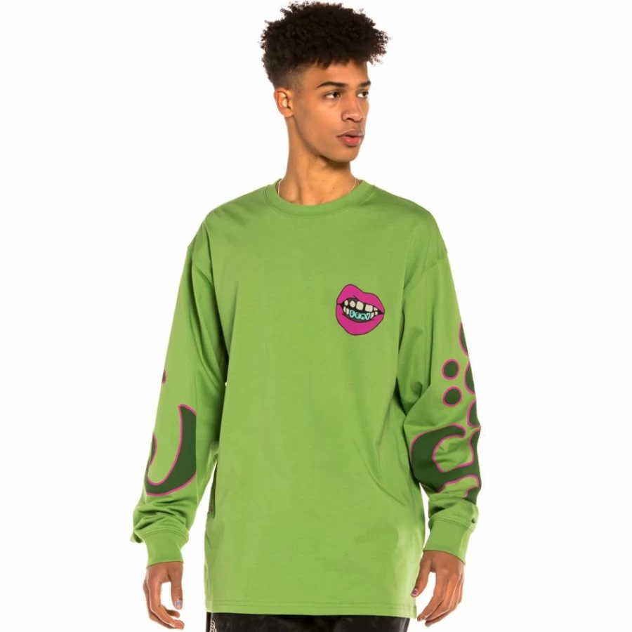 Grimey "Day Dreamer" Long Sleeve T-Shirt for Men & Women - Green Casual Streetwear Top - Spring 2022 Collection