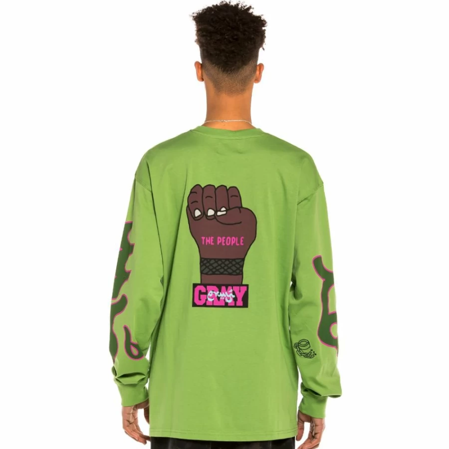 Grimey "Day Dreamer" Long Sleeve T-Shirt for Men & Women - Green Casual Streetwear Top - Spring 2022 Collection