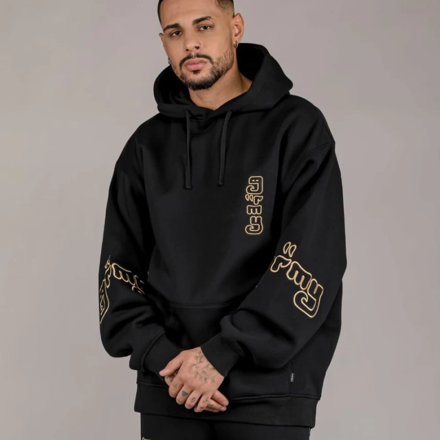 Grimey Lust Mantra Black Hoodie and Pants Set - Fall 2022 Collection