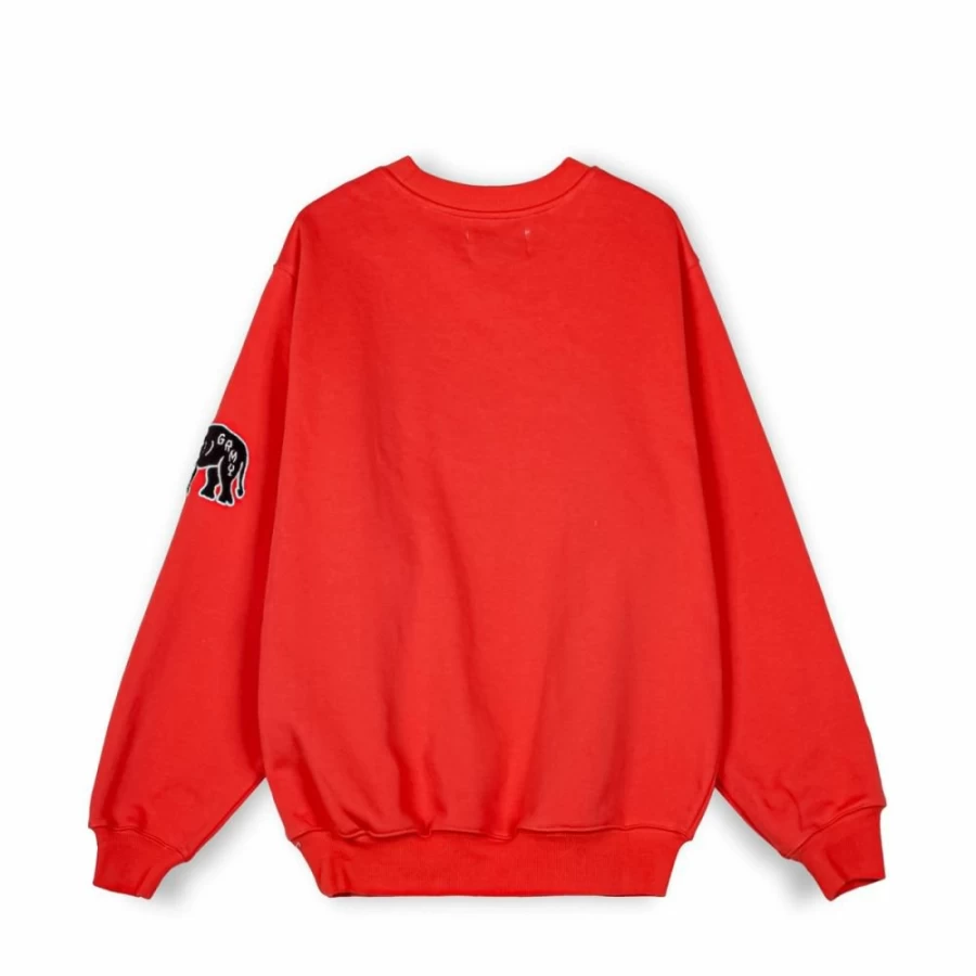 Grimey Vintage Clout Grimey Hoodie - Red Retro Streetwear Sweatshirt for Men & Women Spring 2023