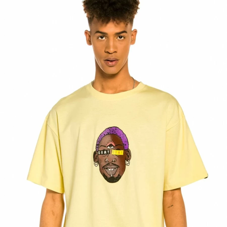 Grimey "The Worm" Yellow T-Shirt - Summer 2022 Collection - Casual Streetwear Tee