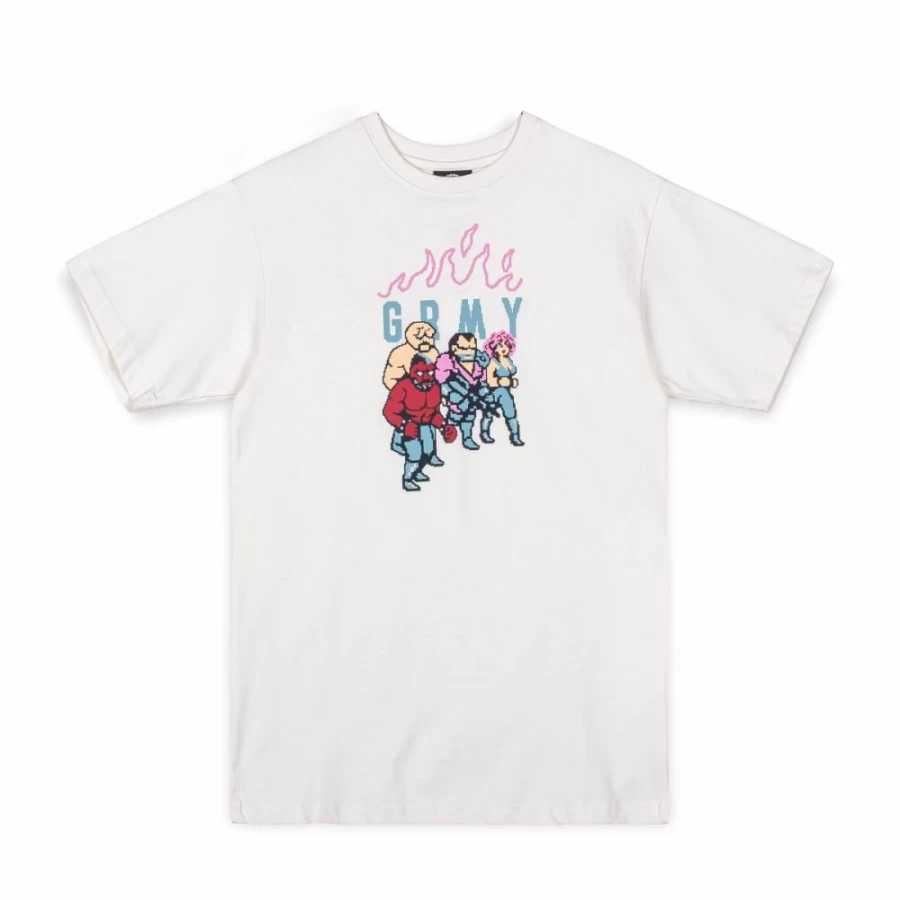 Grimey The Brawl Legend White Camiseta - Summer 2023 Collection - Regular Fit T-Shirt